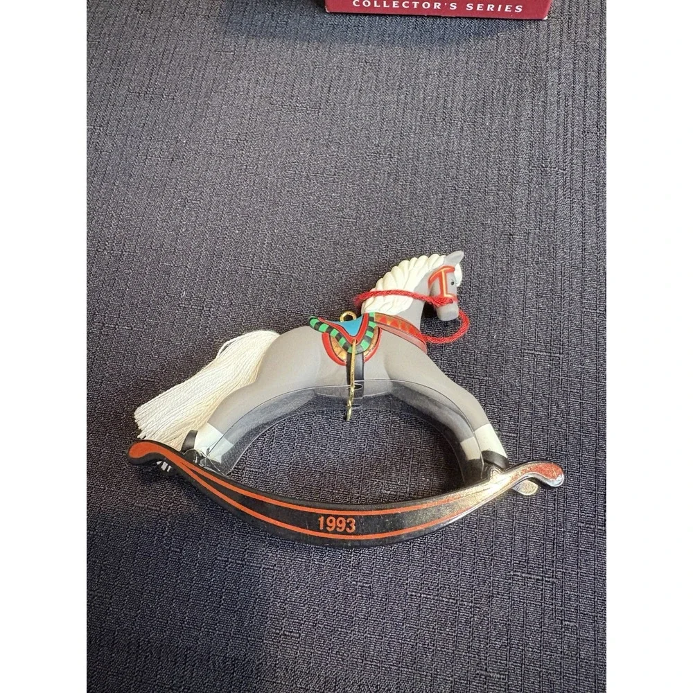 1993 Hallmark Keepsake Rocking Horse Christmas Ornament Collector Series 04162